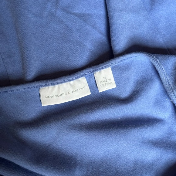 New York & Company Blue Sheath Cotton Dress - Picture 7 of 7